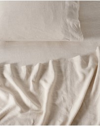 Linen House - Nimes Pure Linen Flat Sheet