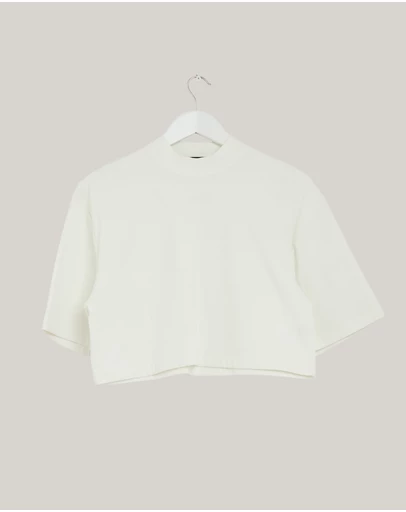 Revibe - Repaired MISHA The Oversized Cropped Tee - AU 8