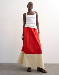 TOPSHOP - Maya Colour Block Skirt