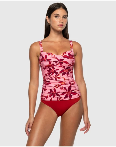 Nip Tuck Swim - Solstice Joanne Multifit Ruched Front Tankini Top