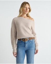 Decjuba - Abigail Tipped Shoulder Knit Jumper