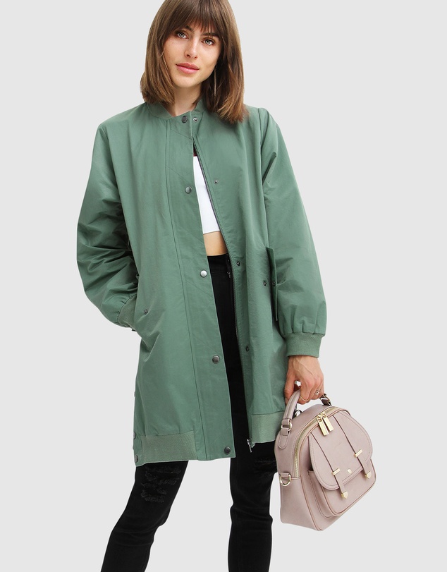 Belle & Bloom - Chasing You Long Bomber Jacket