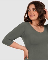B Free Intimate Apparel - Bamboo 3/4 Sleeve Top