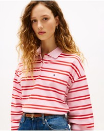 Tommy Hilfiger - 1985 Relaxed Fit Stripe LS Polo Shirt