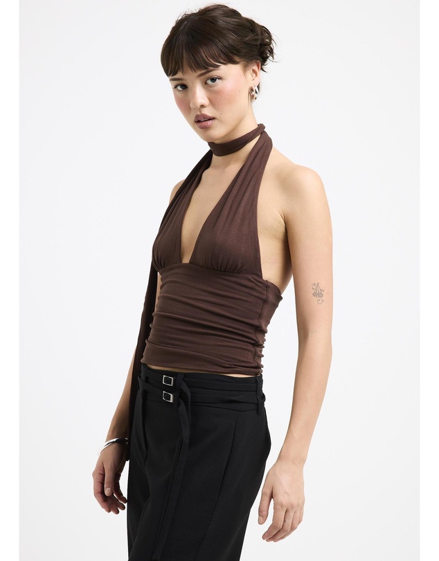 Alice In The Eve - Eloise Halter Scarf Top