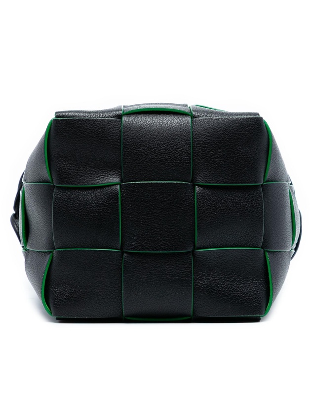 Pre-Loved by Azura Reborn - Pre-Loved Small Nappa Maxi Intrecciato Cassette Bucket Bag