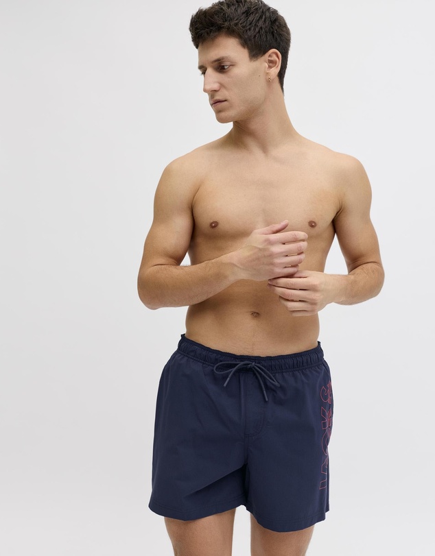 Jack & Jones - Jpstmaui Wave Logo Swim Shorts Reg SN