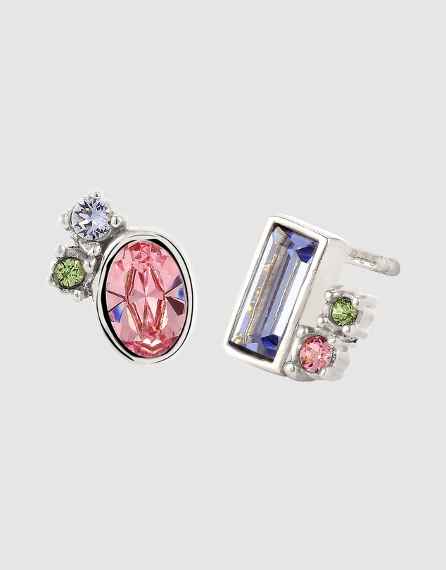 Elli Jewelry - Crystal Symphony Stud Earrings in 925 Silver