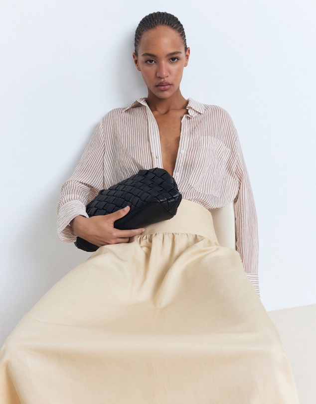 M.N.G - Midi Skirt With Frayed Ends