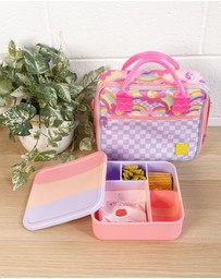 The Somewhere Co - Cotton Candy Large Square Silicone Bento Lunch Box