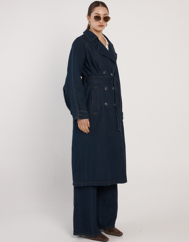 Fate + Becker - Koa Denim Trench Coat
