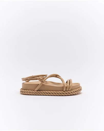 Goldie The Label - Stone Leather Sandal