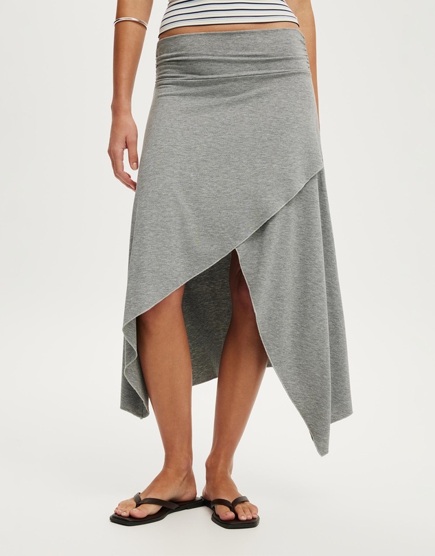 Cotton On - Maple Asymmetric Midi Skirt