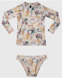Aqua Blu Kids - Ravine Long Sleeve Rash Vest Set - Teens
