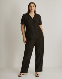 Atmos&Here Curvy - Calista Plisse Pants