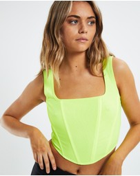 Neon Hart - Adaline Mesh Square Neck Corset