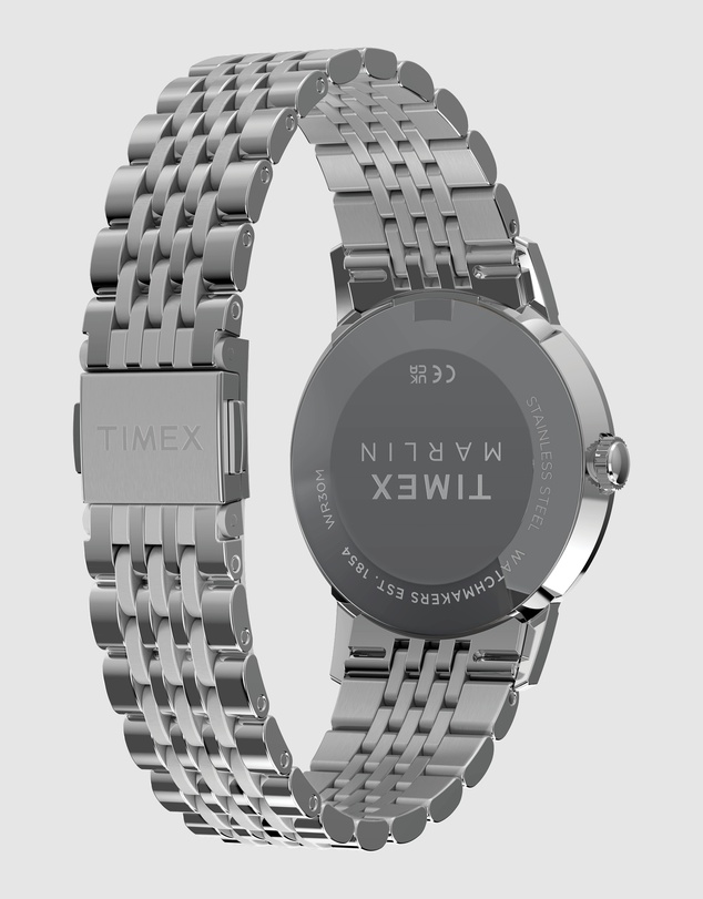 TIMEX - Marlin® 34mm SS Stainless Steel Bracelet Watch