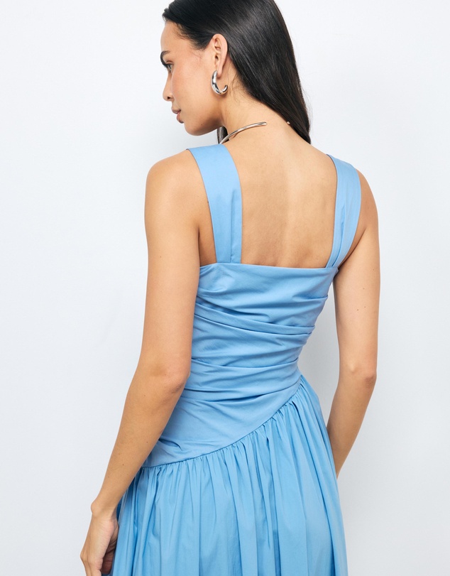 AERE - Kylara Ruched Midi Dress