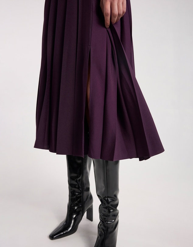 David Lawrence - Effie Pleat Midi Skirt