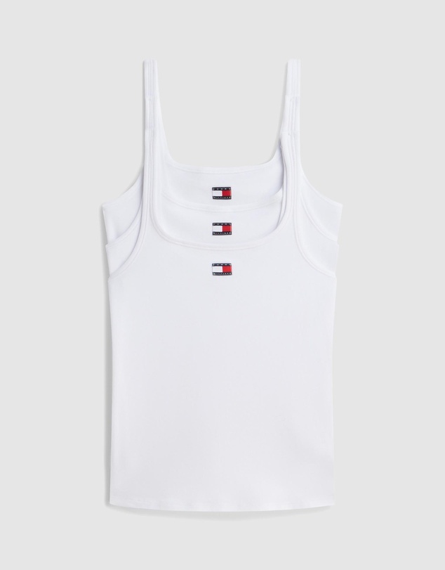 Tommy Hilfiger - 3 Pack Heritage Logo Lounge Tank Tops