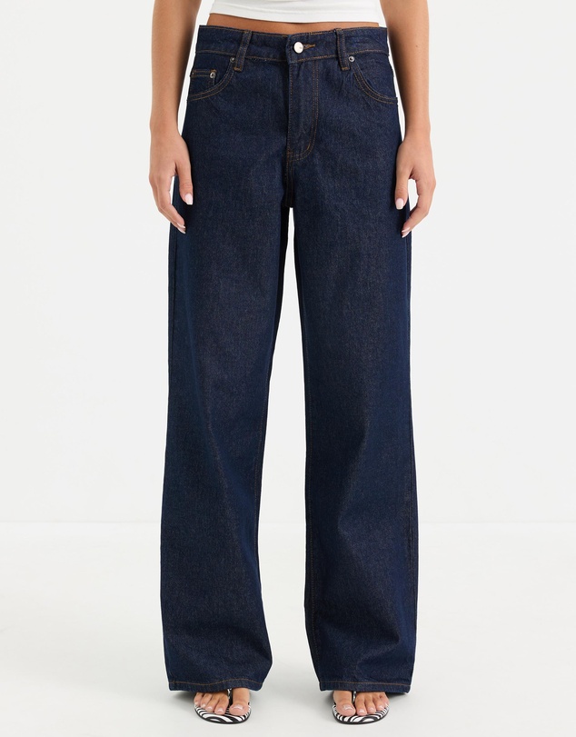 Calli - Tyla Mid Rise Baggy Jeans