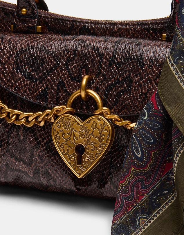 Steve Madden - BSavanah Brown Multi Satchel Bag