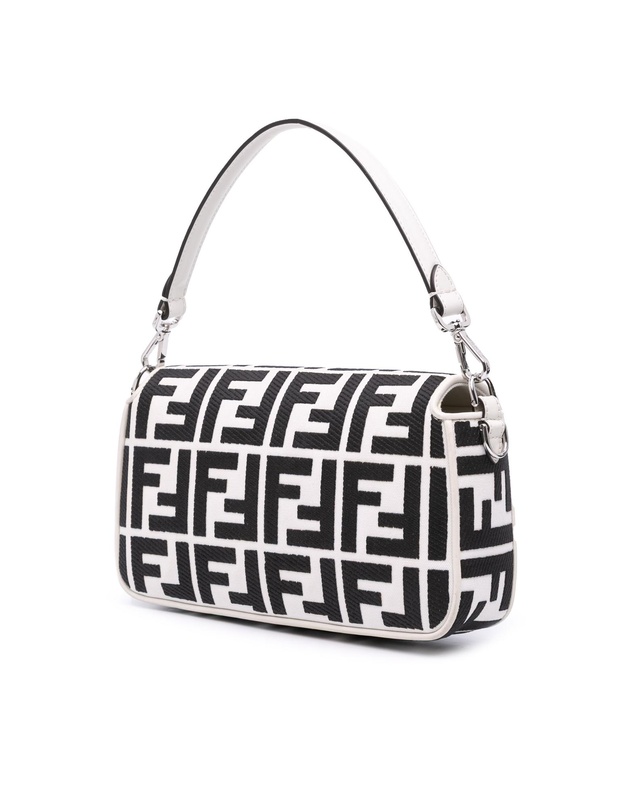 Pre-Loved by Azura Reborn - Pre-Loved Zucca Embroidered Canvas Baguette Satchel