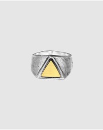 Haze & Glory - ICONIC EXCLUSIVE - Ring Triangle Trinity Signet 925 Sterling Silver