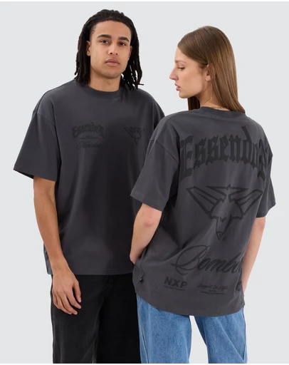Nena & Pasadena - Essendon T18 Raptor Tee