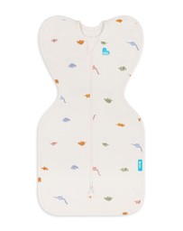 Love to Dream - Swaddle Up™ 1.0 TOG Stretch Cotton Sleepy Dinosnore Cream