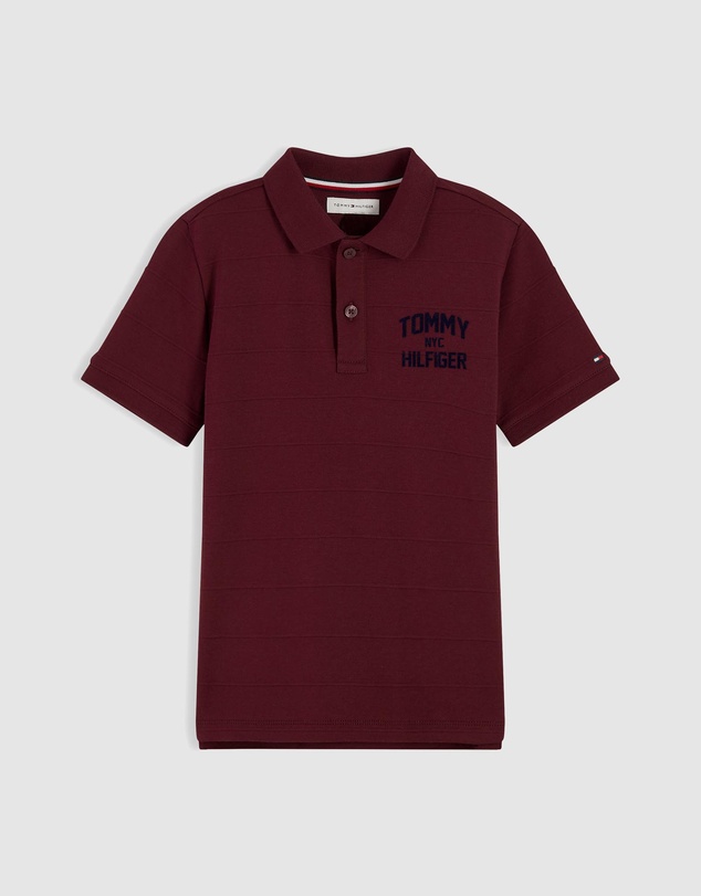 Tommy Hilfiger - Boys 8-16 Regular Fit Jacquard Jersey Polo Shirt - Teens
