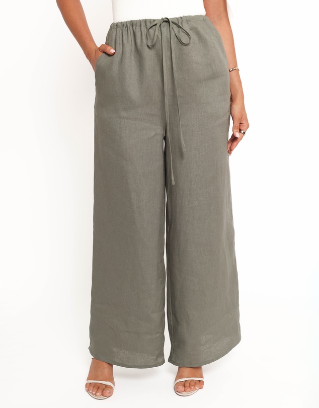 Petal & Pup - Clairo Linen Pant - Olive