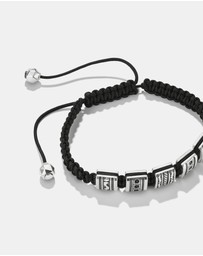 THOMAS SABO - THOMAS SABO Macrame Bracelet with Black Zirconia Stones