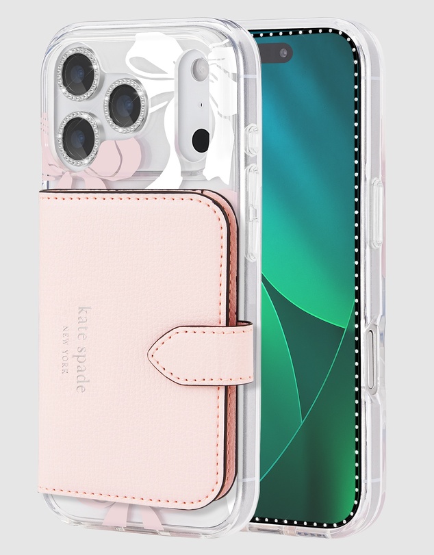 Kate Spade - Kate Spade Tied With A Bow MagSafe Wallet Bundle for iPhone 17 Pro