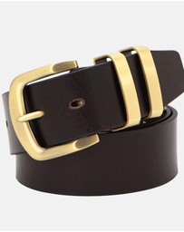 Buckle - Jackaroo. Australian Made Full Grain Natural Leather Belt. 38mm width.