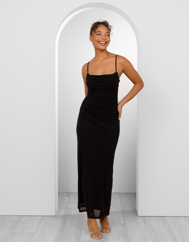 Pilgrim - Orlando Cowl Neck Mesh Gown