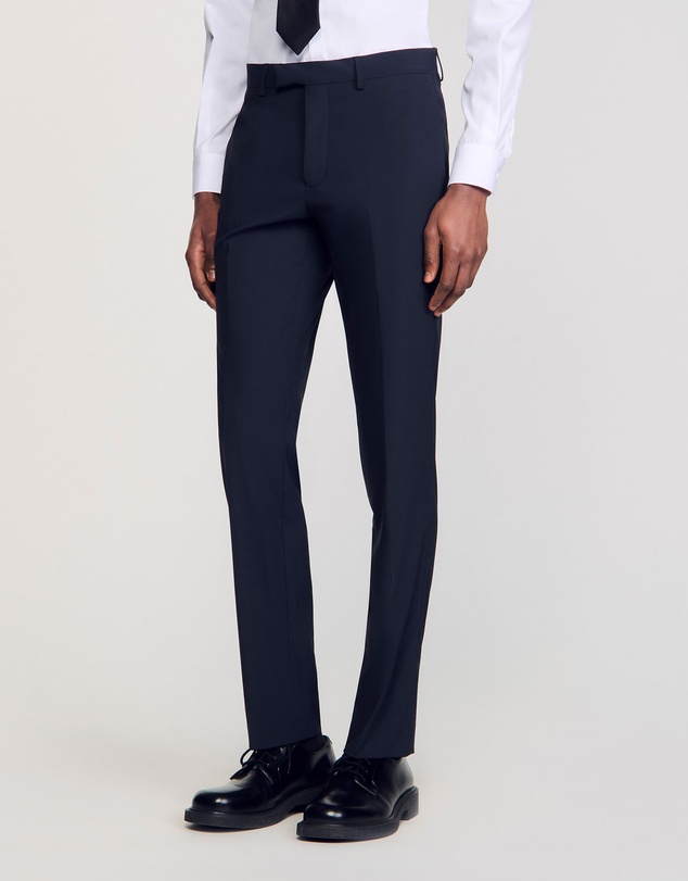 Sandro - Formal Destructure Wool Stretch Pants