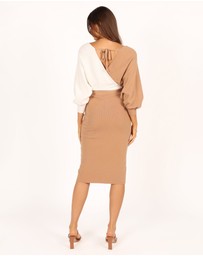 Petal & Pup - Nate Dress - Beige/White