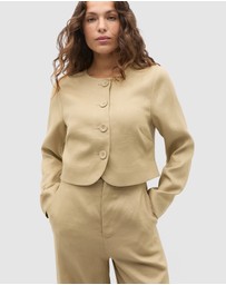 Seed Heritage - Long Sleeve Linen Vest