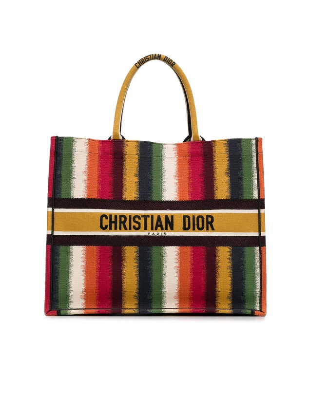 Pre-Loved by Azura Reborn - Pre-Loved Dior Book Tote Oblique Striped Tote