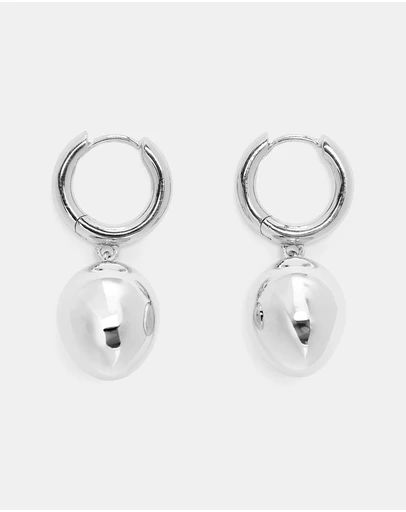 ARKET - Silver-Plated Pendant Earrings