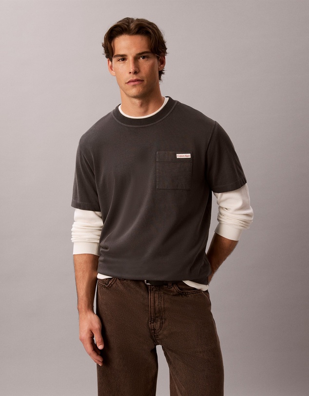 Calvin Klein Jeans - Washed Cotton Pocket T-Shirt