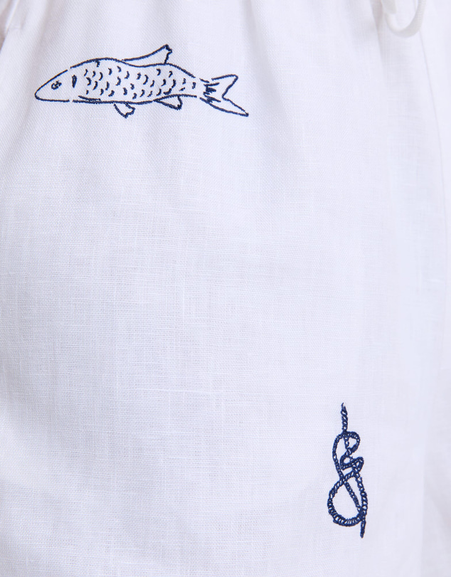 Sportscraft - Ariana Embroidered Linen Short