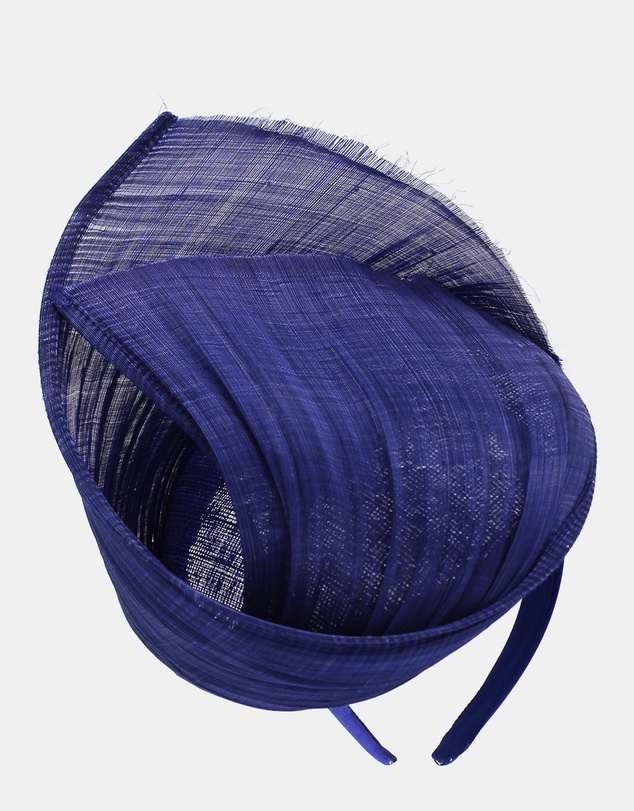 Morgan & Taylor - Vanya Fascinator in Cobalt Blue