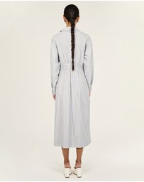 Staple the Label - Muse Stripe Midi Shirt Dress