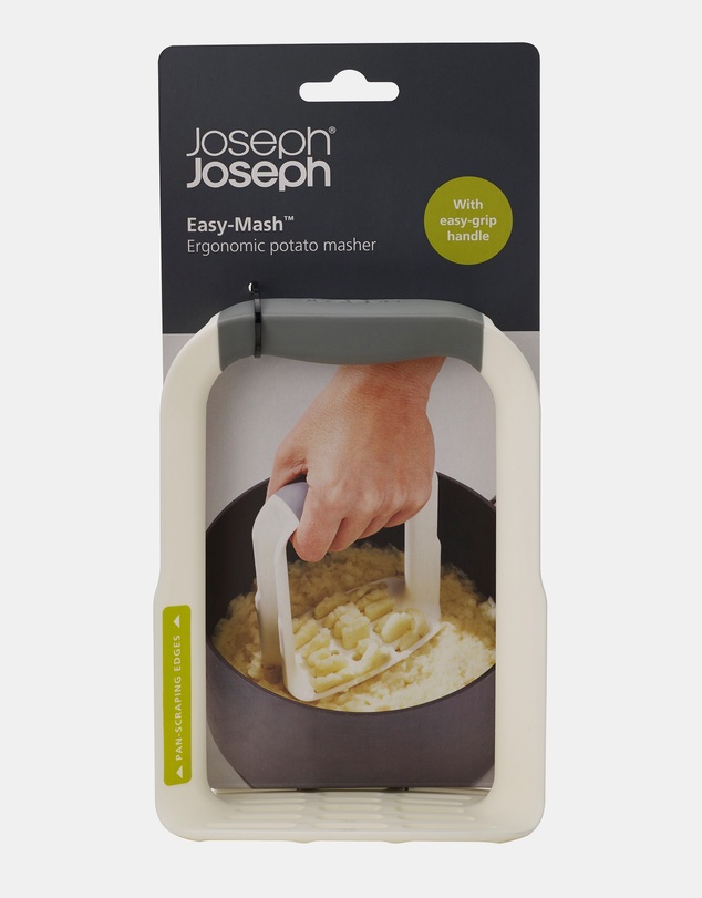 Joseph Joseph - Easy-Mash™ Ergonomic Potato Masher (White)