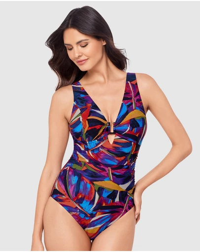 Magicsuit - Mariachi Kristi Plunge One-Piece Shaping Swimsuit