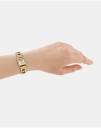 DKNY - Mini Gold 21x27mm Womens Watch + Gold Bracelet