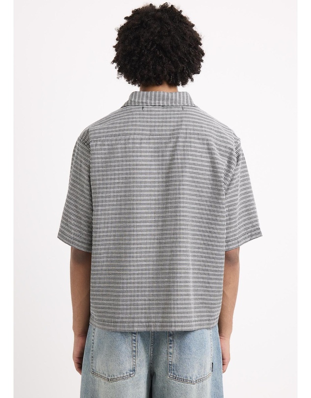 Black Noise White Rain - Heaton Short Sleeve Shirt