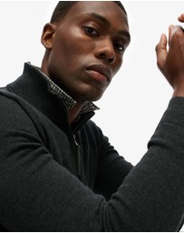 Superdry - Slim Fit Essentials Cotton Half Zip